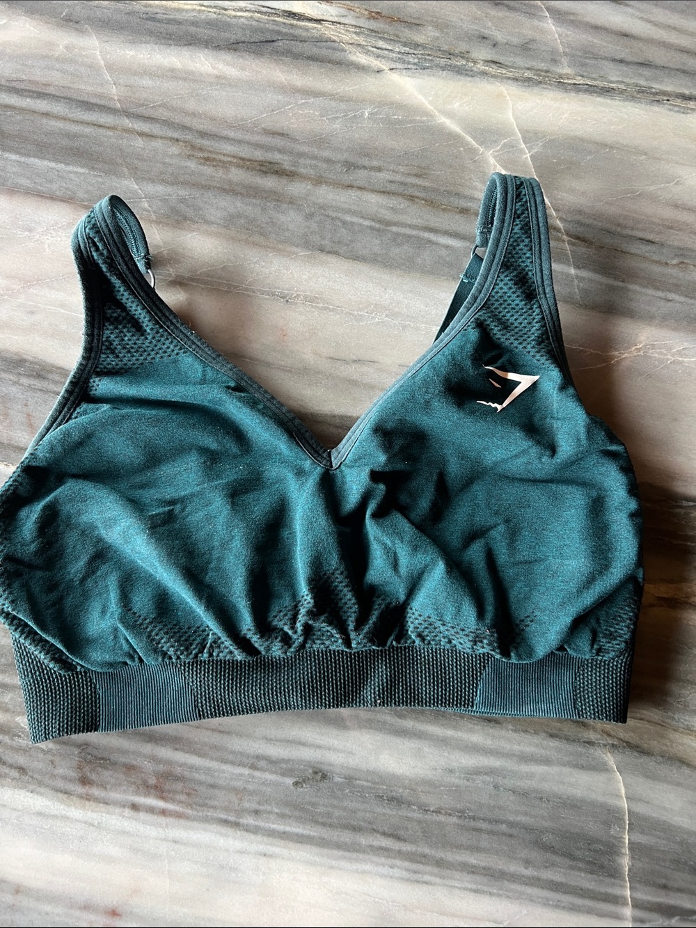 Gymshark Teal Green Seamless Sports Bra - Light Support